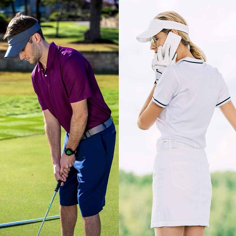 AZJ Store Sun Visor Hats for Women Men Adjustable UV Protection Outdoor Sports Golf Running Sun Caps - Image 5